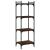 Bibliotecă 4 niveluri, stejar maro 40x30x120 cm, lemn prelucrat GartenMobel Dekor