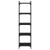 Bibliotecă cu 5 niveluri, negru, 40x30x154 cm, lemn prelucrat GartenMobel Dekor