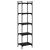 Bibliotecă cu 5 niveluri, negru, 40x30x154 cm, lemn prelucrat GartenMobel Dekor