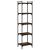 Bibliotecă 5 niveluri stejar afumat 40x30x154 cm lemn prelucrat GartenMobel Dekor