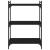 Bibliotecă cu 3 niveluri, negru, 60x30x86 cm, lemn prelucrat GartenMobel Dekor