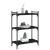 Bibliotecă cu 3 niveluri, negru, 60x30x86 cm, lemn prelucrat GartenMobel Dekor