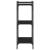 Bibliotecă cu 3 niveluri, negru, 60x30x86 cm, lemn prelucrat GartenMobel Dekor
