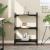 Bibliotecă cu 3 niveluri, negru, 60x30x86 cm, lemn prelucrat GartenMobel Dekor
