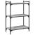 Bibliotecă cu 3 niveluri gri sonoma 60x30x86 cm lemn compozit GartenMobel Dekor