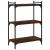 Bibliotecă cu 3 niveluri, stejar maro 60x30x86 cm lemn compozit GartenMobel Dekor