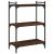 Bibliotecă cu 3 niveluri, stejar maro 60x30x86 cm lemn compozit GartenMobel Dekor