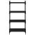 Bibliotecă cu 4 niveluri, negru, 60x30x120 cm, lemn prelucrat GartenMobel Dekor