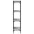 Bibliotecă cu 4 niveluri gri sonoma 60x30x120 cm lemn prelucrat GartenMobel Dekor