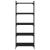 Bibliotecă cu 5 niveluri, negru, 60x30x154 cm, lemn prelucrat GartenMobel Dekor