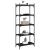 Bibliotecă cu 5 niveluri, negru, 60x30x154 cm, lemn prelucrat GartenMobel Dekor