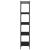 Bibliotecă cu 5 niveluri, negru, 60x30x154 cm, lemn prelucrat GartenMobel Dekor