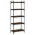 Bibliotecă 5 niveluri stejar afumat 60x30x154 cm lemn prelucrat GartenMobel Dekor