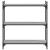 Bibliotecă cu 3 niveluri gri sonoma 80x30x86 cm, lemn prelucrat GartenMobel Dekor