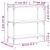 Bibliotecă cu 3 niveluri gri sonoma 80x30x86 cm, lemn prelucrat GartenMobel Dekor