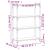Bibliotecă cu 4 niveluri, negru, 80x30x120 cm, lemn prelucrat GartenMobel Dekor