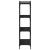 Bibliotecă cu 4 niveluri, negru, 80x30x120 cm, lemn prelucrat GartenMobel Dekor