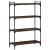 Bibliotecă 4 niveluri stejar afumat 80x30x120 cm lemn prelucrat GartenMobel Dekor