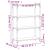 Bibliotecă 4 niveluri stejar afumat 80x30x120 cm lemn prelucrat GartenMobel Dekor