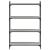 Bibliotecă cu 4 niveluri gri sonoma 80x30x120 cm lemn prelucrat GartenMobel Dekor