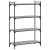 Bibliotecă cu 4 niveluri gri sonoma 80x30x120 cm lemn prelucrat GartenMobel Dekor