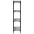 Bibliotecă cu 4 niveluri gri sonoma 80x30x120 cm lemn prelucrat GartenMobel Dekor