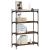 Bibliotecă 4 niveluri, stejar maro 80x30x120 cm, lemn prelucrat GartenMobel Dekor
