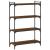 Bibliotecă 4 niveluri, stejar maro 80x30x120 cm, lemn prelucrat GartenMobel Dekor