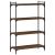 Bibliotecă 4 niveluri, stejar maro 80x30x120 cm, lemn prelucrat GartenMobel Dekor