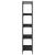 Bibliotecă cu 5 niveluri, negru, 80x30x154 cm, lemn prelucrat GartenMobel Dekor