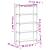 Bibliotecă 5 niveluri stejar sonoma 80x30x154 cm lemn prelucrat GartenMobel Dekor