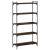 Bibliotecă 5 niveluri stejar afumat 80x30x154 cm lemn prelucrat GartenMobel Dekor