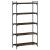 Bibliotecă 5 niveluri stejar afumat 80x30x154 cm lemn prelucrat GartenMobel Dekor