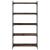 Bibliotecă 5 niveluri stejar afumat 80x30x154 cm lemn prelucrat GartenMobel Dekor