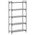 Bibliotecă cu 5 niveluri gri sonoma 80x30x154 cm lemn prelucrat GartenMobel Dekor