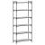 Bibliotecă cu 6 niveluri gri sonoma 80x30x188 cm lemn prelucrat GartenMobel Dekor