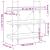 Bibliotecă cu 3 niveluri, negru, 100x33x108,5 cm lemn prelucrat GartenMobel Dekor