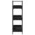 Bibliotecă cu 3 niveluri, negru, 100x33x108,5 cm lemn prelucrat GartenMobel Dekor