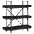 Bibliotecă cu 3 niveluri, negru, 100x33x108,5 cm lemn prelucrat GartenMobel Dekor