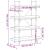 Bibliotecă cu 4 niveluri, negru, 100x33x145,5 cm lemn prelucrat GartenMobel Dekor