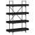 Bibliotecă cu 4 niveluri, negru, 100x33x145,5 cm lemn prelucrat GartenMobel Dekor