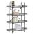 Bibliotecă 4 niveluri gri sonoma 100x33x145,5 cm lemn prelucrat GartenMobel Dekor
