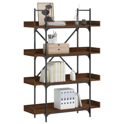 Bibliotecă cu 4 niveluri, stejar maro, 100x33x145,5 cm, lemn GartenMobel Dekor