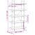 Bibliotecă cu 5 niveluri, negru, 100x33x180,5 cm lemn prelucrat GartenMobel Dekor