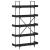 Bibliotecă cu 5 niveluri, negru, 100x33x180,5 cm lemn prelucrat GartenMobel Dekor