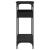 Măsuță consolă cu raft, negru, 100x29x75 cm, lemn prelucrat GartenMobel Dekor