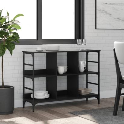 Servantă, negru, 102x32x73,5 cm, lemn prelucrat GartenMobel Dekor