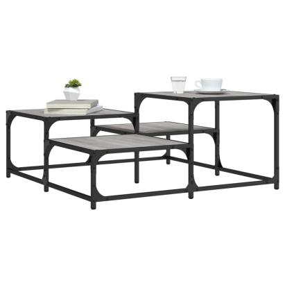 Măsuță de cafea, gri sonoma, 87,5x87,5x40 cm, lemn prelucrat GartenMobel Dekor