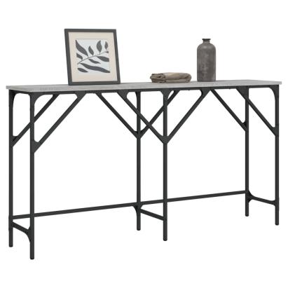 Măsuță consolă, gri sonoma, 140x29x75 cm, lemn prelucrat GartenMobel Dekor