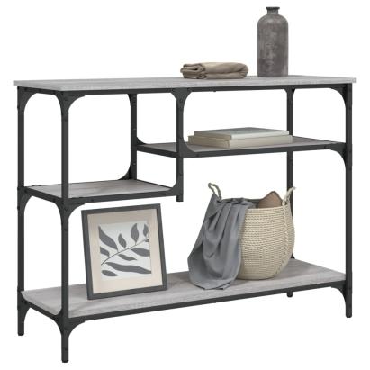 Măsuță consolă cu rafturi, gri sonoma, 100x35x75 cm GartenMobel Dekor